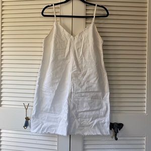 ASOS - white denim tank dress, size UK12